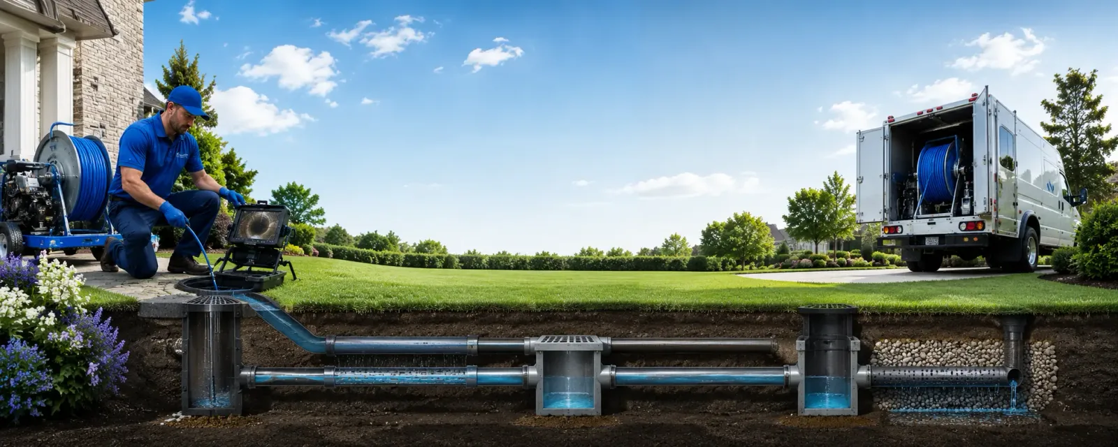 Outdoor drain cleaning information for Davin, WV